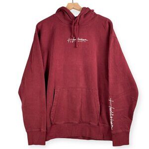 Hollister Hoodie Men’s XL Red Script Logo Must-Have Collection Pullover
